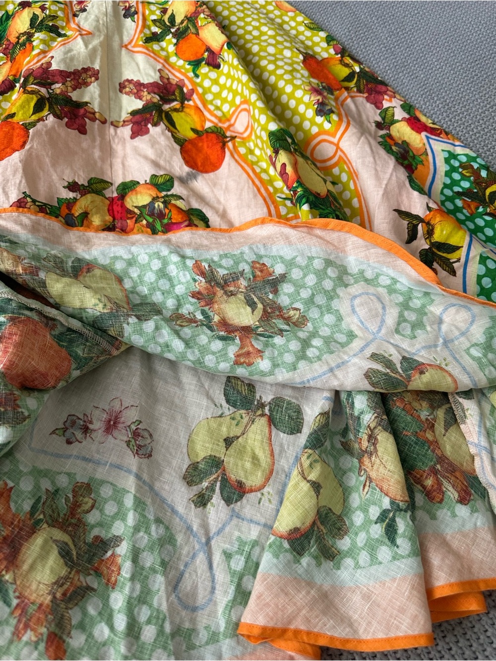 ALÉMAIS Lemonis Printed Linen Midi Dress XS AU6/US2 - Picture 10 of 14